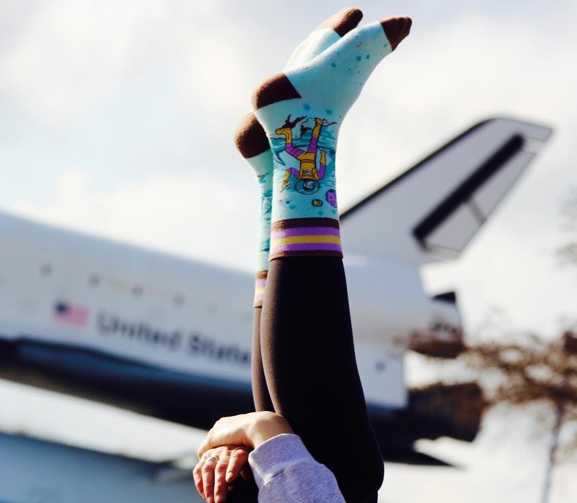 Chaussettes d'équipage d'astronaute des années 1950