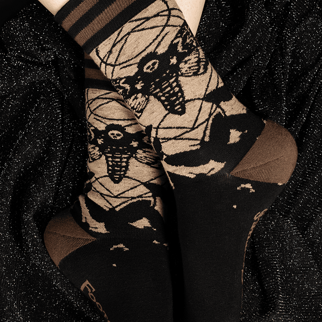 Chaussettes mi-mollet Sphinx Tête de Mort