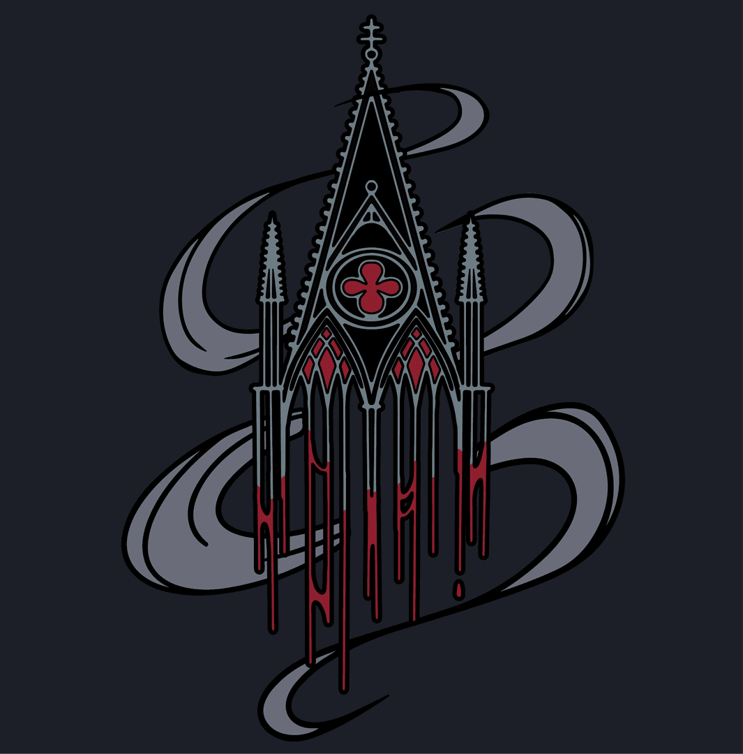 Chaussettes ras du cou Blood Cathedral FootClothes x Hagborn Collab