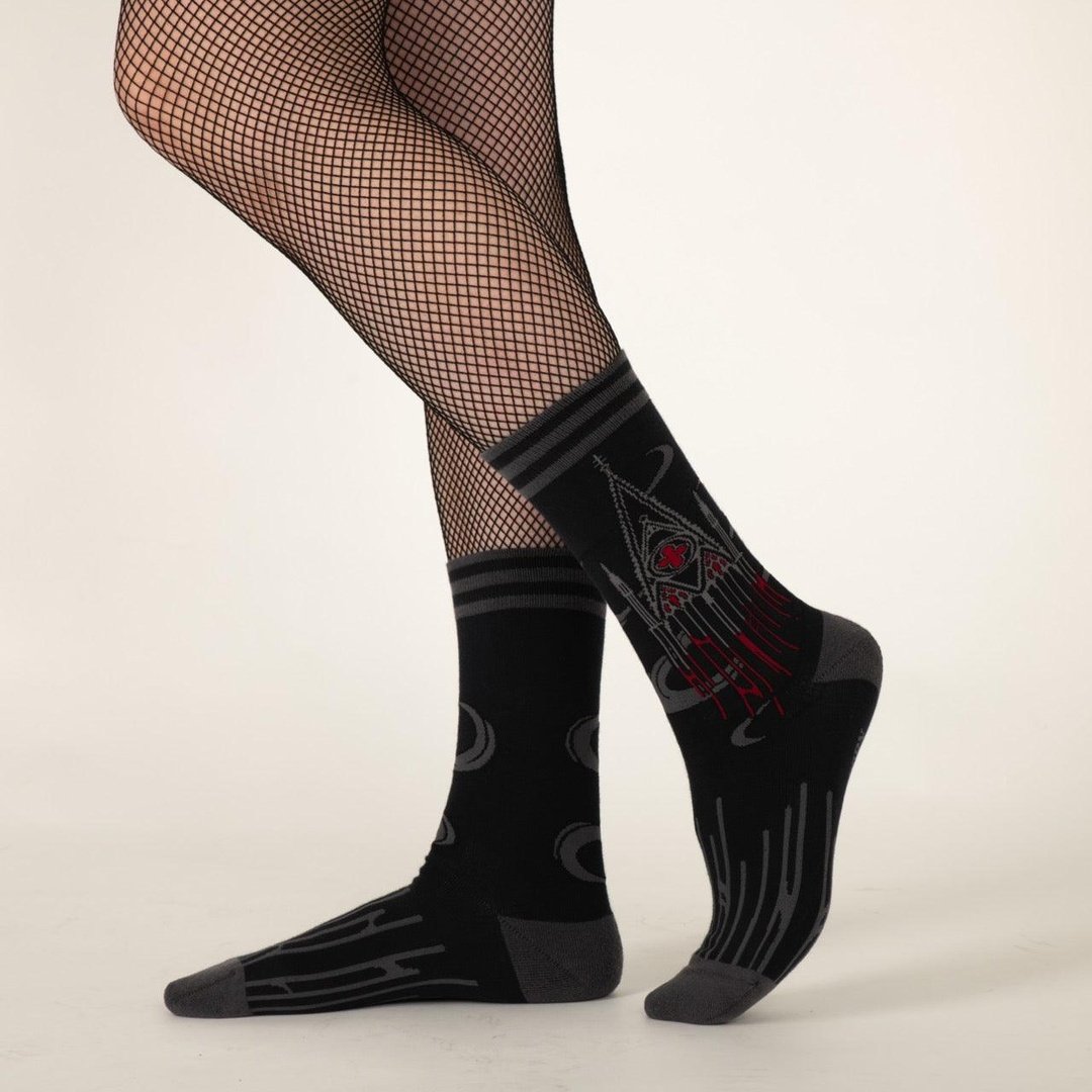 Chaussettes ras du cou Blood Cathedral FootClothes x Hagborn Collab