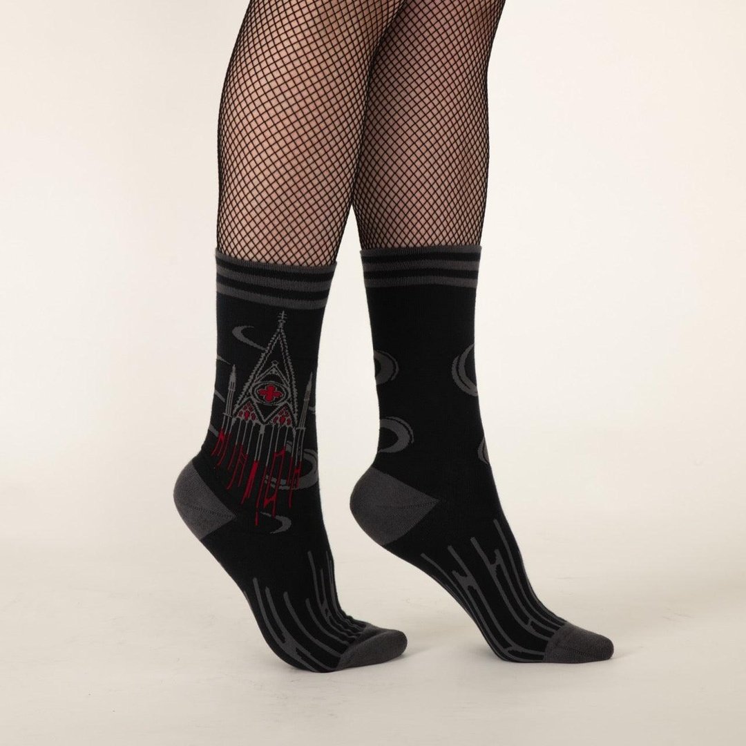 Chaussettes ras du cou Blood Cathedral FootClothes x Hagborn Collab