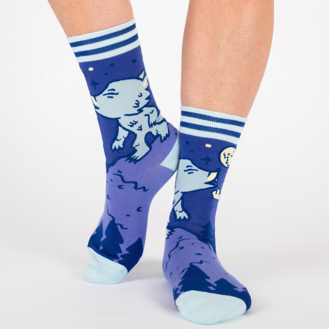 Chaussettes fantaisie Loup-garou mignon