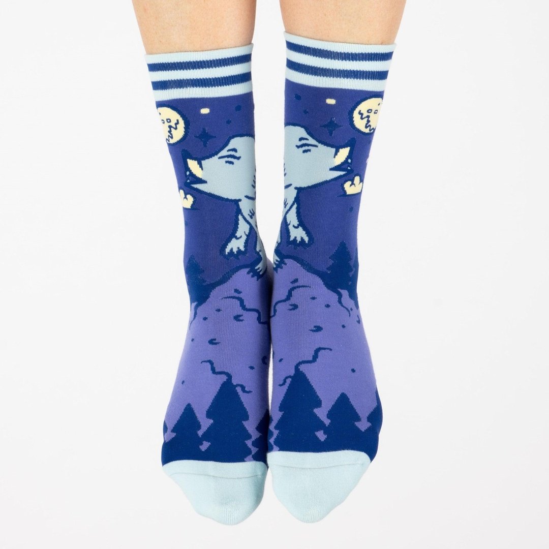 Chaussettes fantaisie Loup-garou mignon