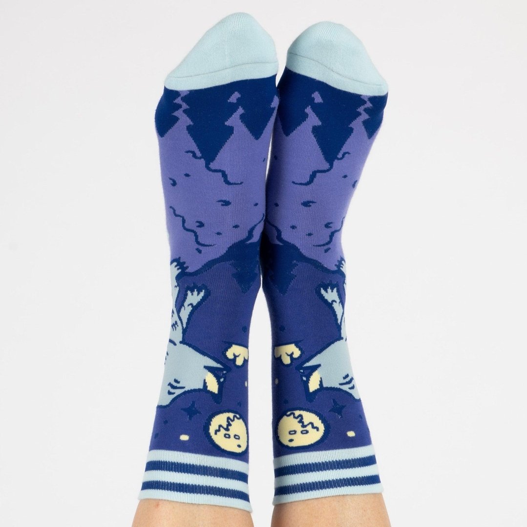 Chaussettes fantaisie Loup-garou mignon