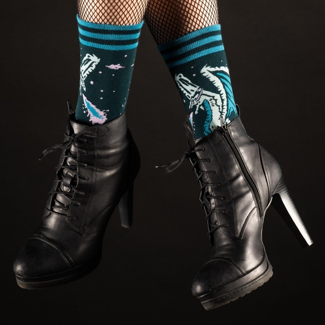 Evil AF Dragon Crew Socks