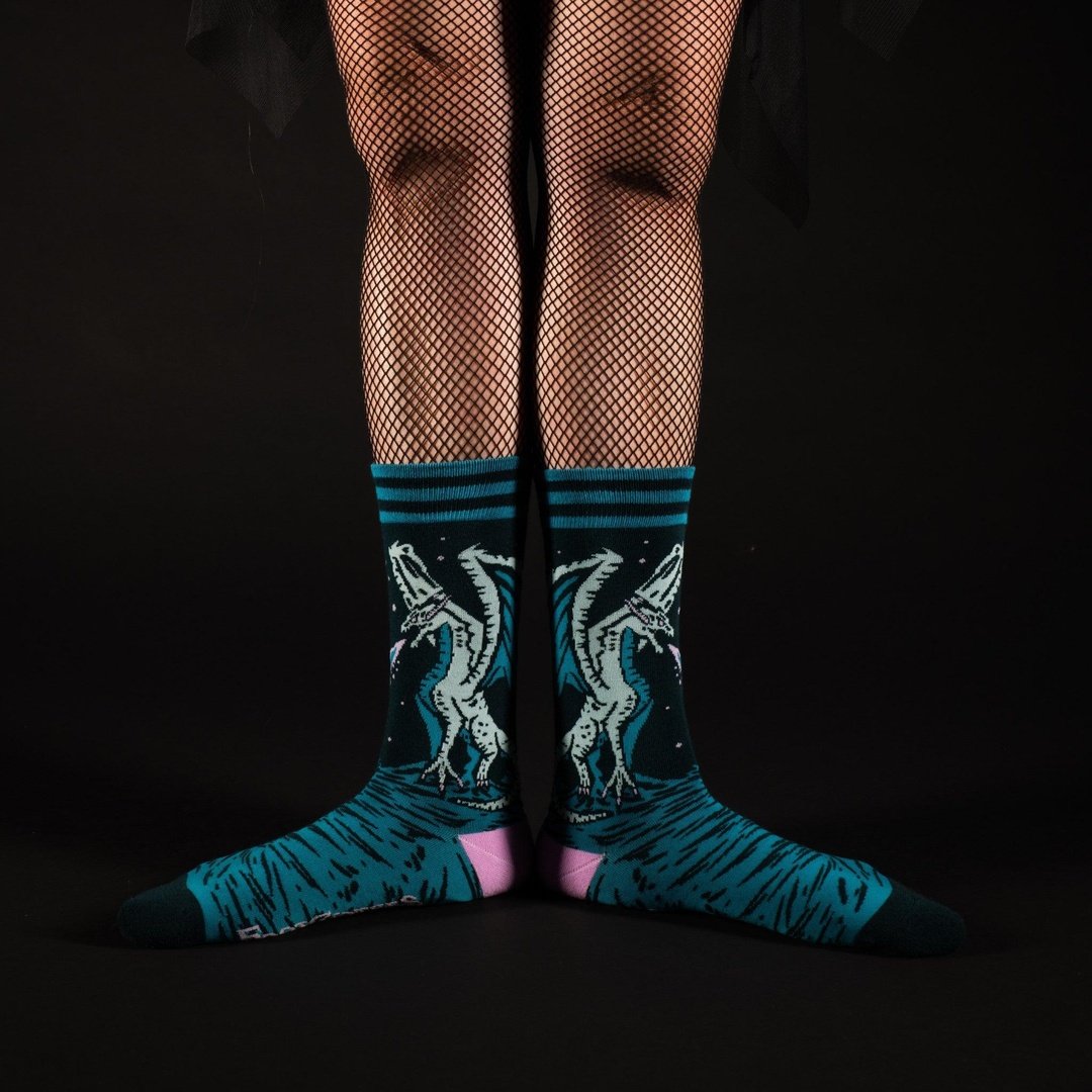 Evil AF Dragon Crew Socks