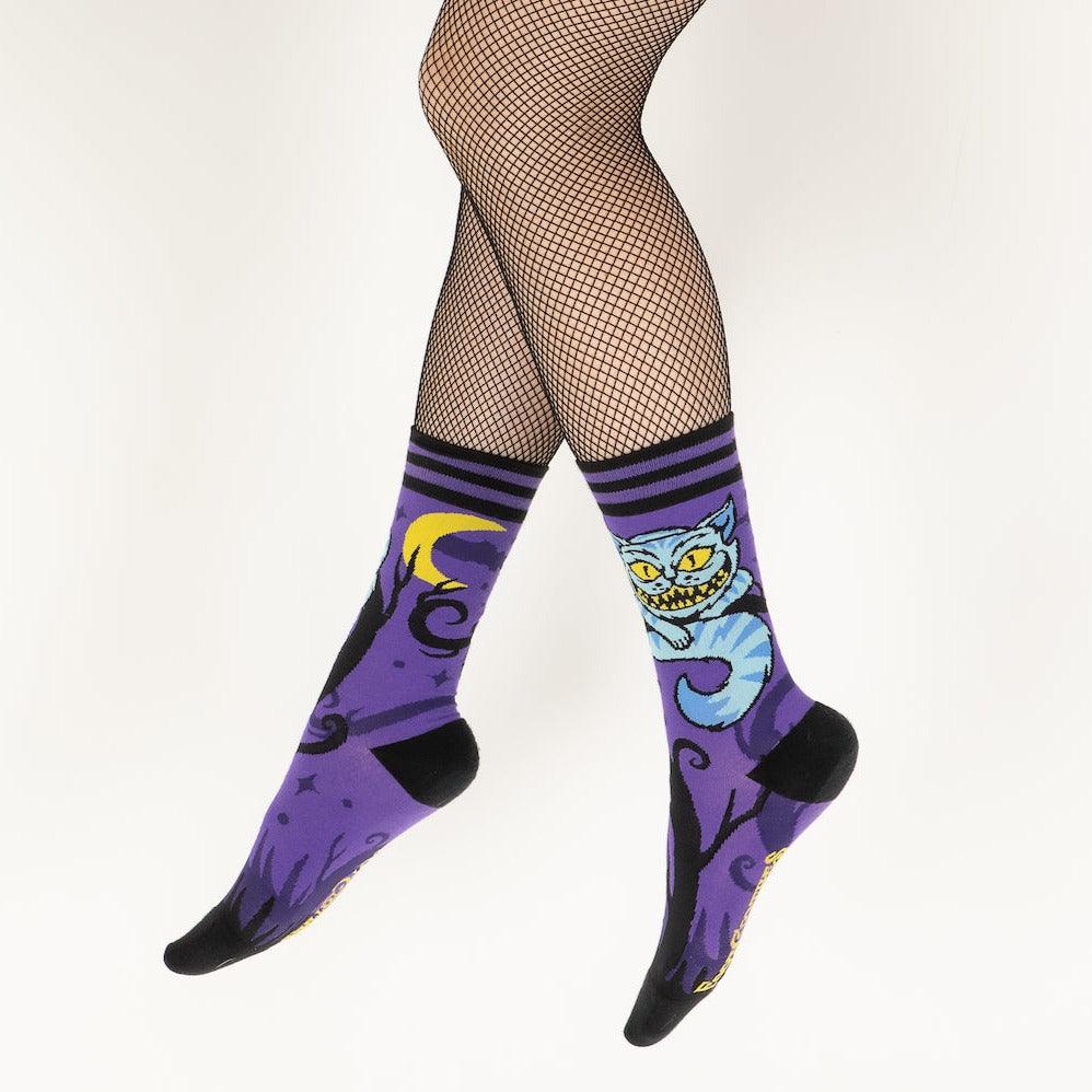 Chaussettes Équipage Chat du Cheshire