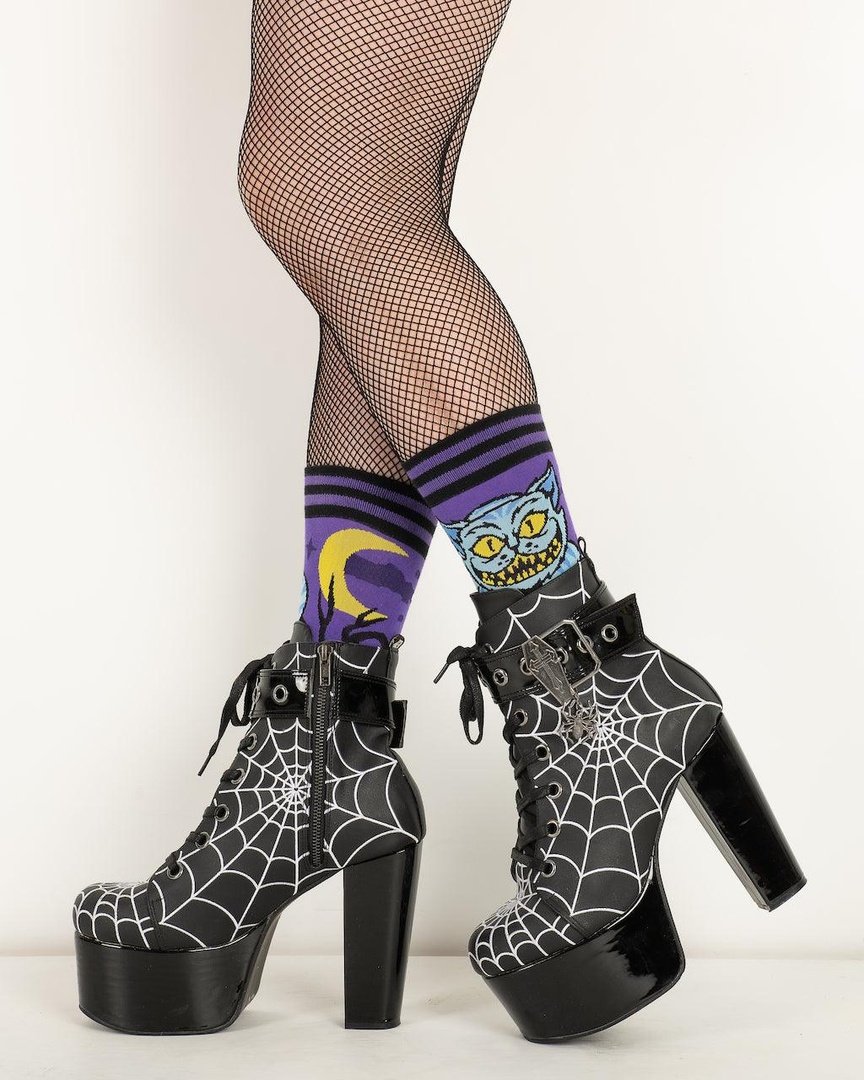 Chaussettes Équipage Chat du Cheshire