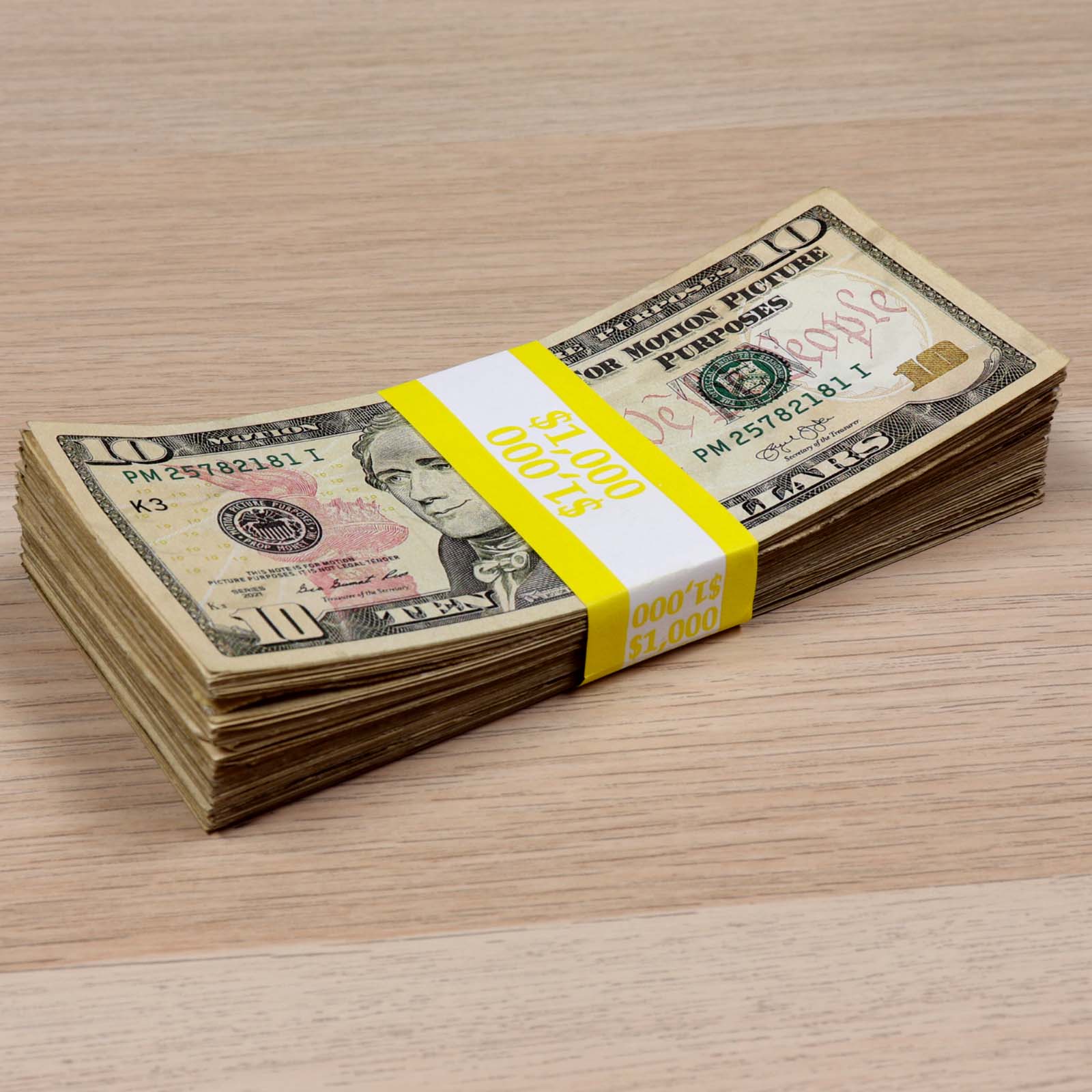 $1,000 ✔️Liasse "New Series" à l'impression intégrale RealAged™