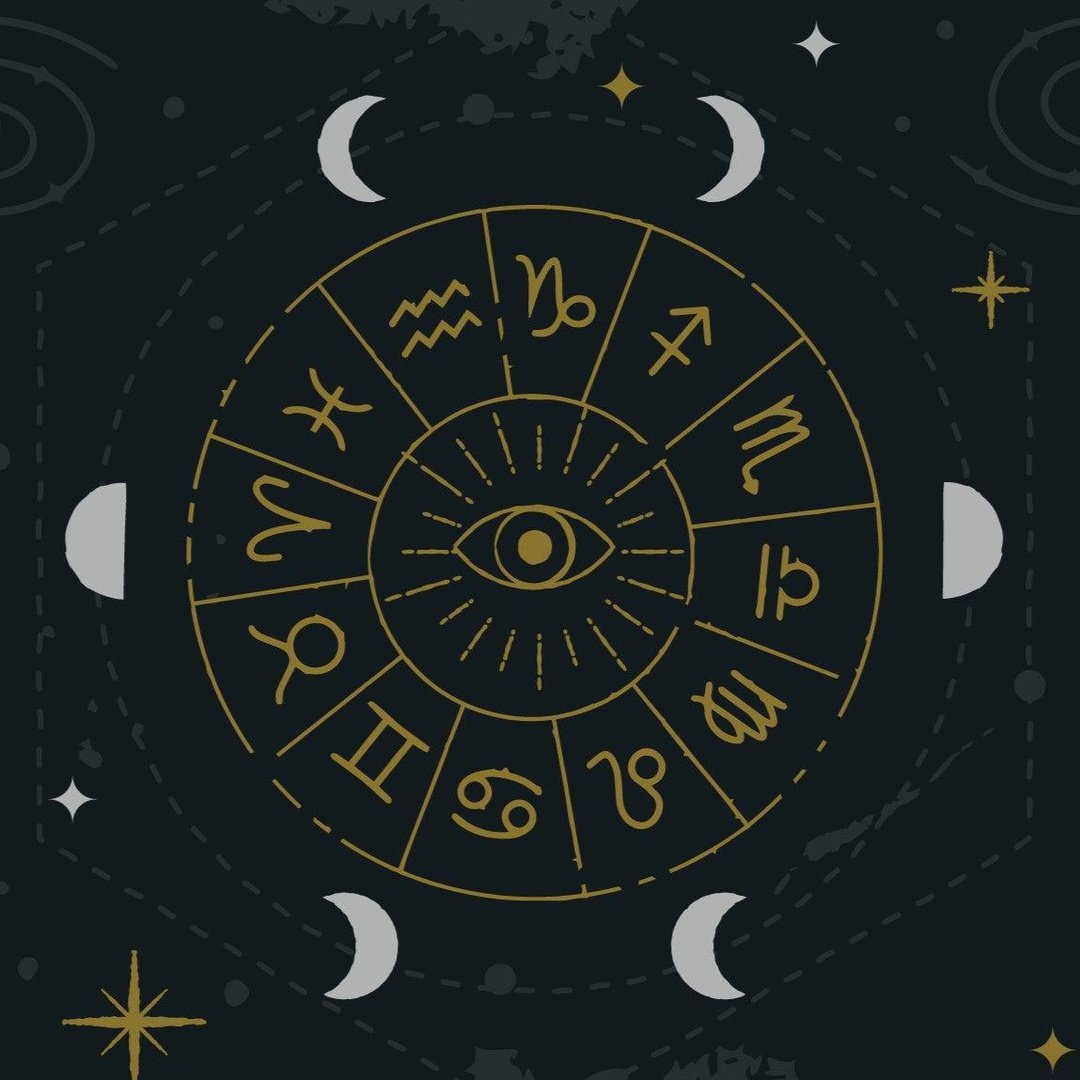 Chaussettes à motifs astrologiques