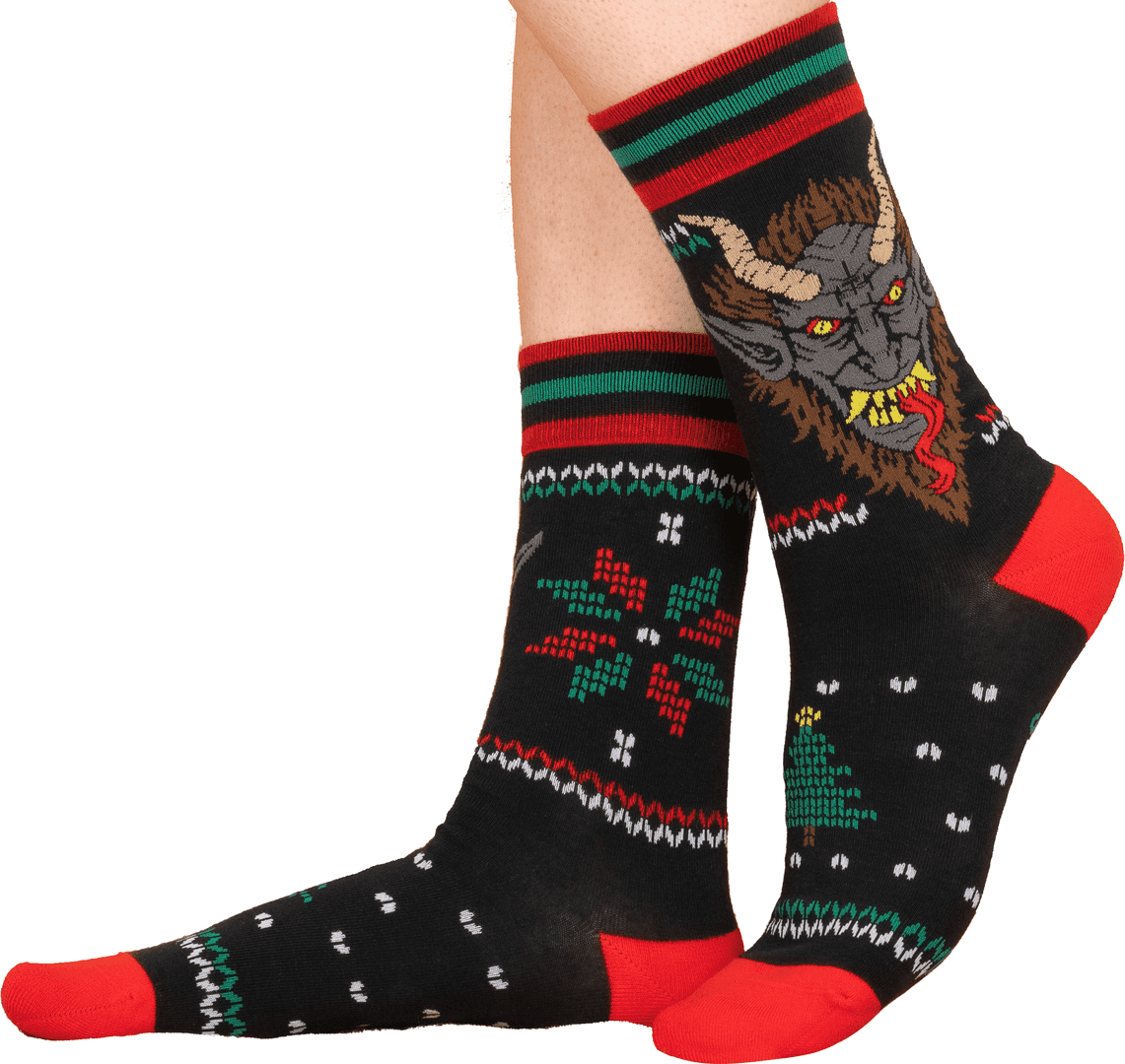 Chaussettes à Motif Krampus