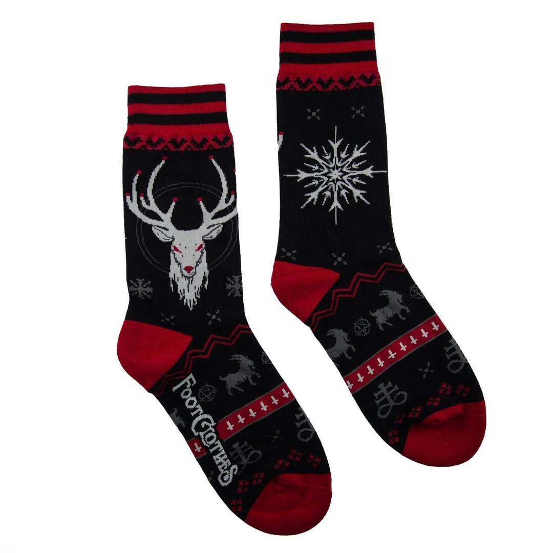 Chaussettes Beelzebuck « Moche Pull de Noël »
