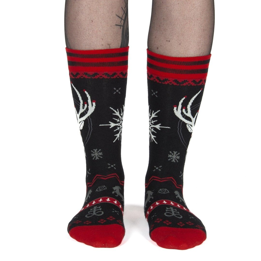 Chaussettes Beelzebuck « Moche Pull de Noël »