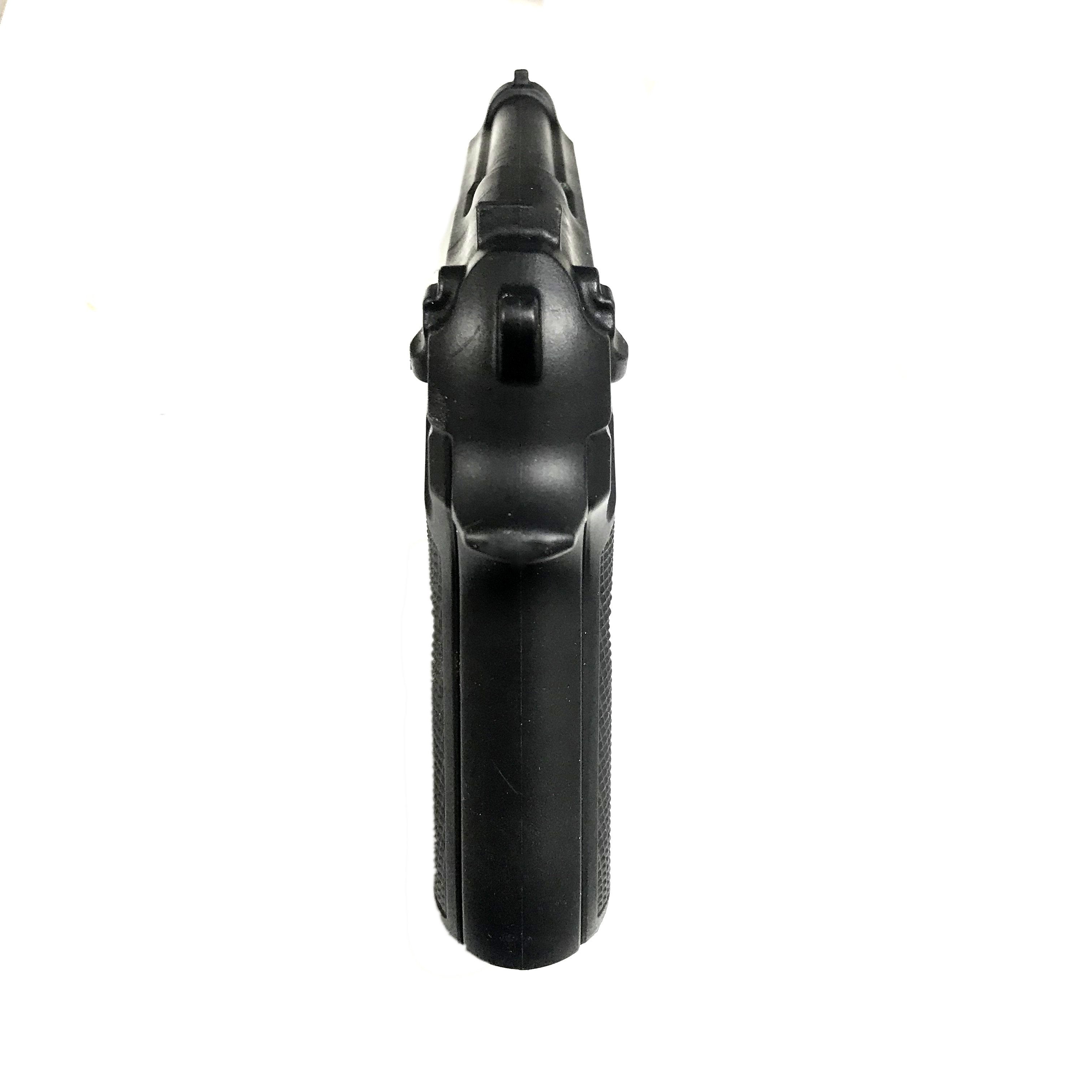 Pistolet d'entraînement ou accessoire non fonctionnel en caoutchouc massif 9 mm