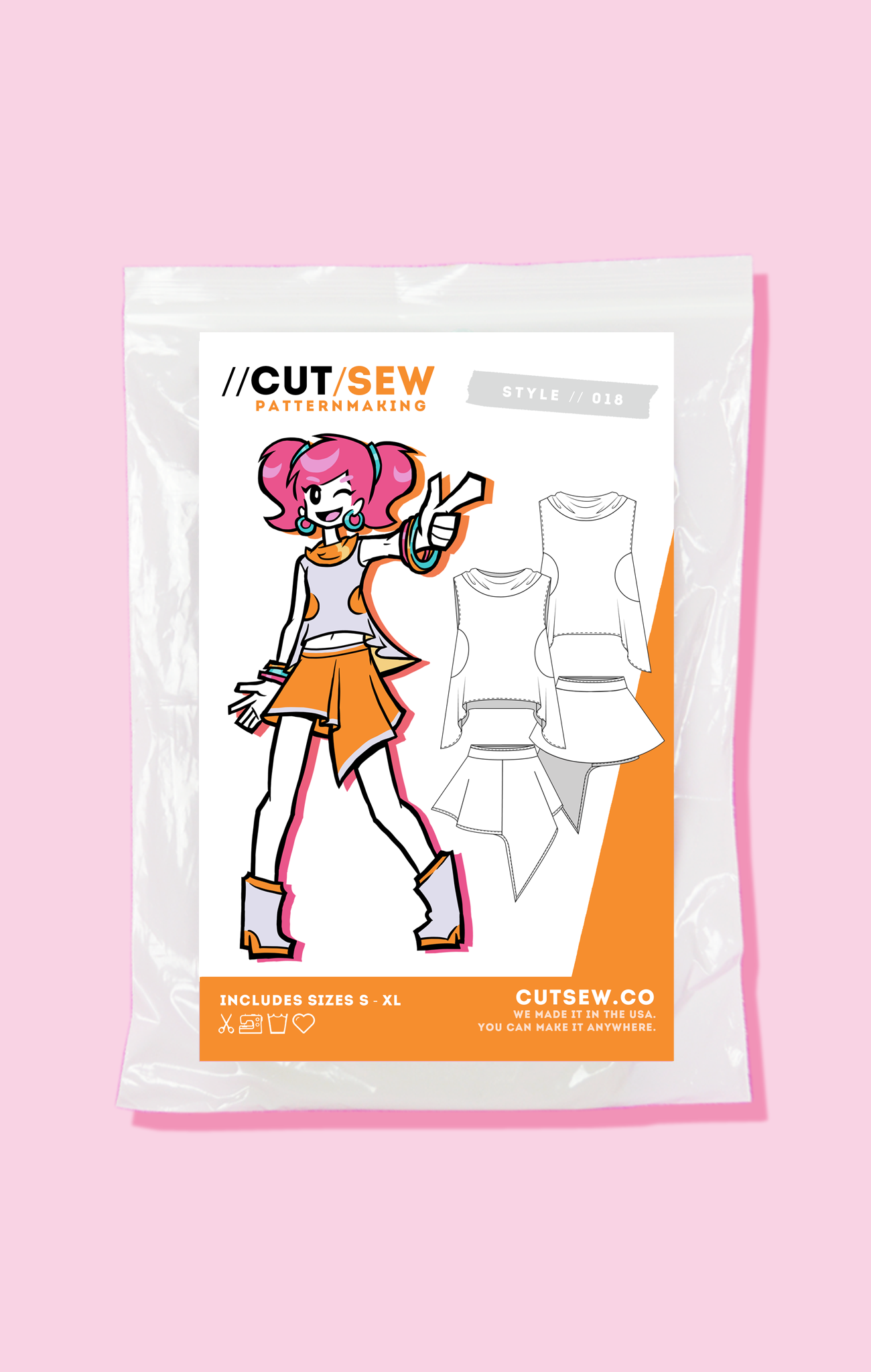 018 // DRAPED TOP & SKIRT