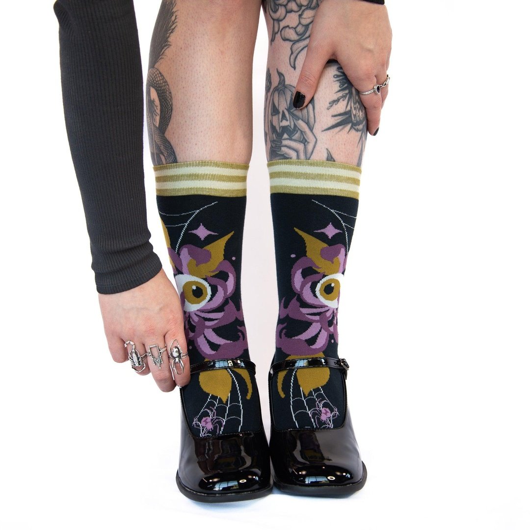 Chaussettes d'équipage Arachnid's Bloom