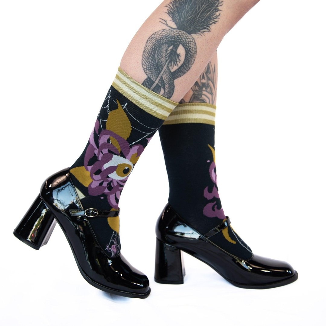 Chaussettes d'équipage Arachnid's Bloom