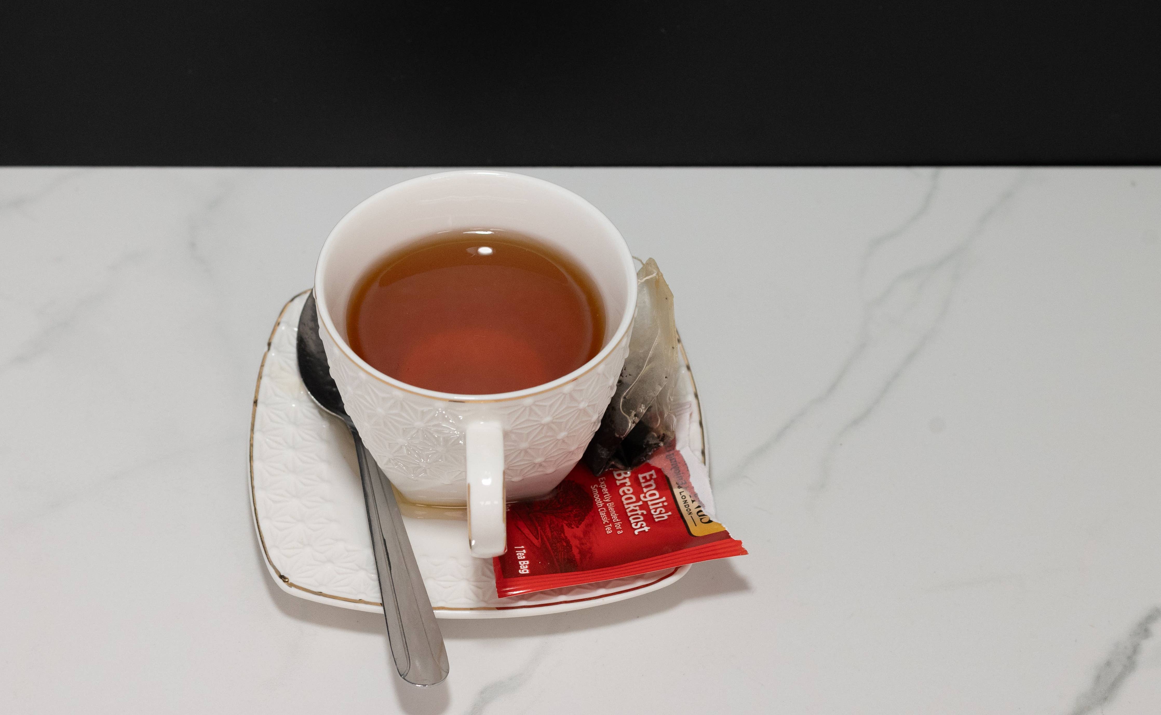 Fake Cup of Tea with Saucer - White Cup