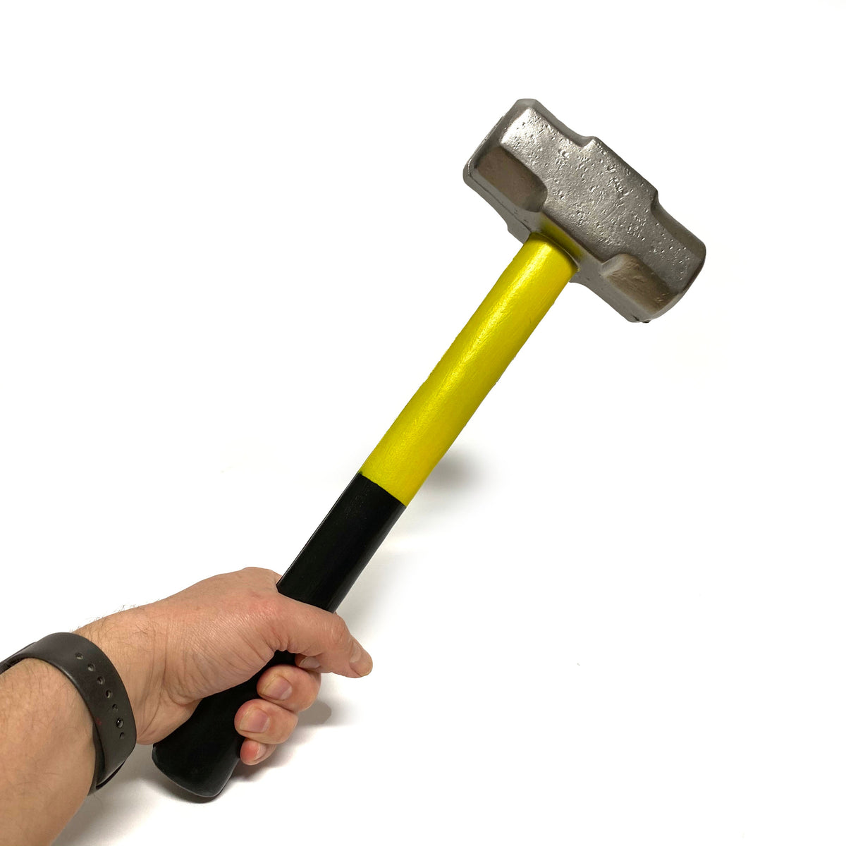 Foam Rubber Roughneck Mini Sledgehammer Prop 16 Inch - Black and Yellow