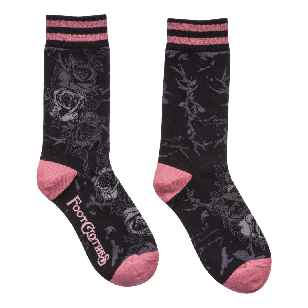 Chaussettes mi-mollet Roses éternelles