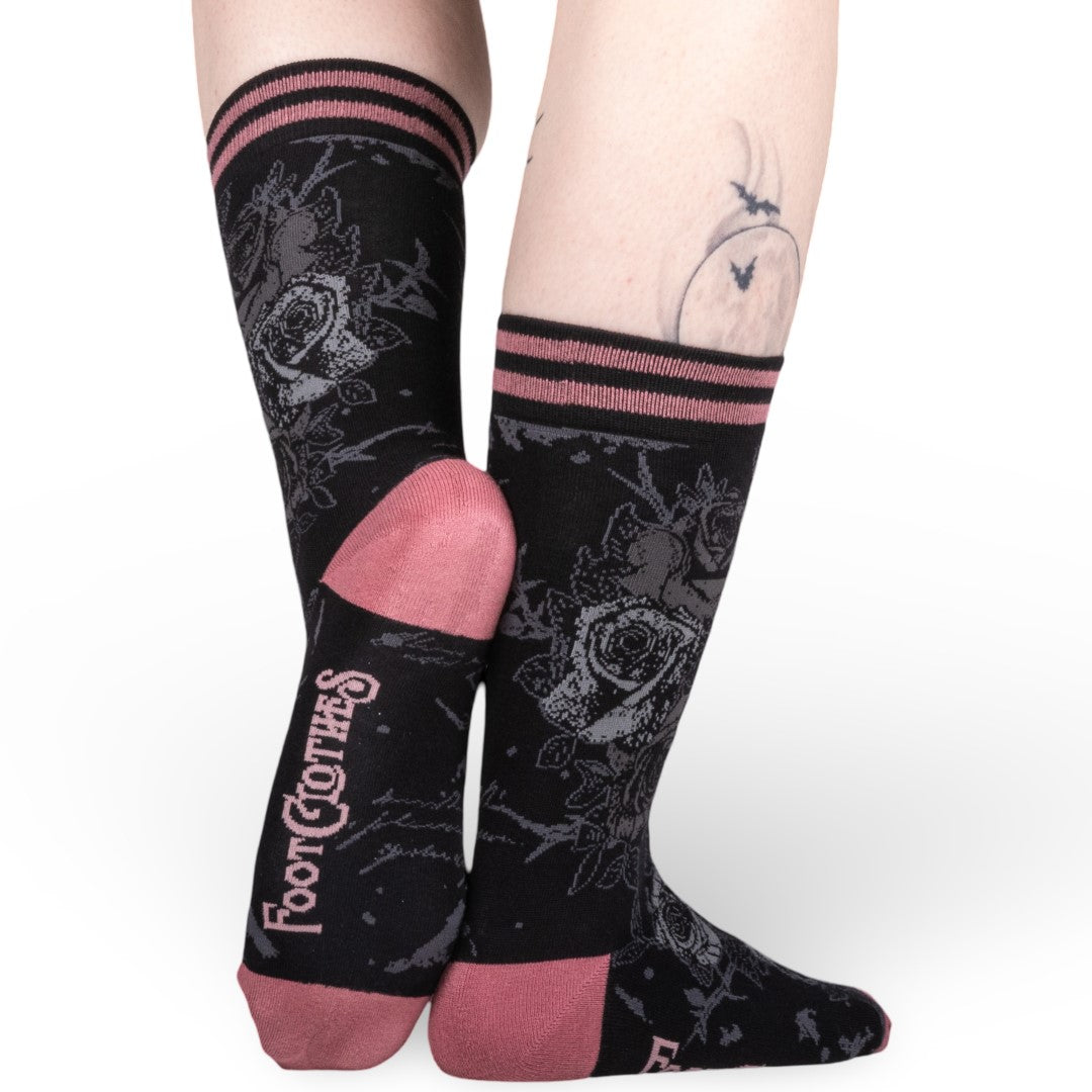 Chaussettes mi-mollet Roses éternelles