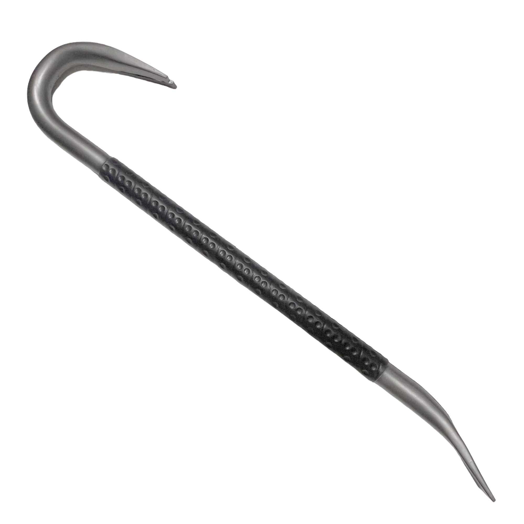 Pied de biche en caoutchouc mousse épais de 67 cm, accessoire argenté et noir