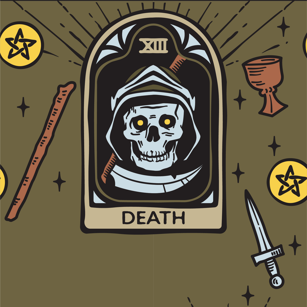 Chaussettes Tarot de la Mort Nouveau Crew