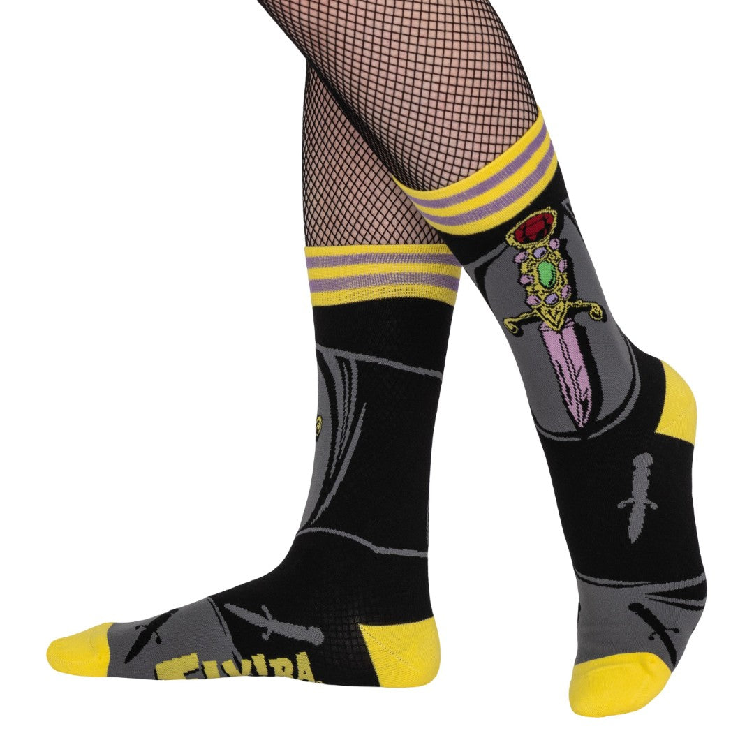 Elvira I Cut You Crew Socks