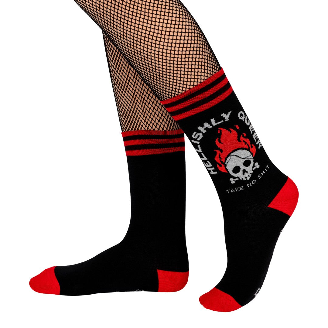 Hellishly Queer Crew Socks