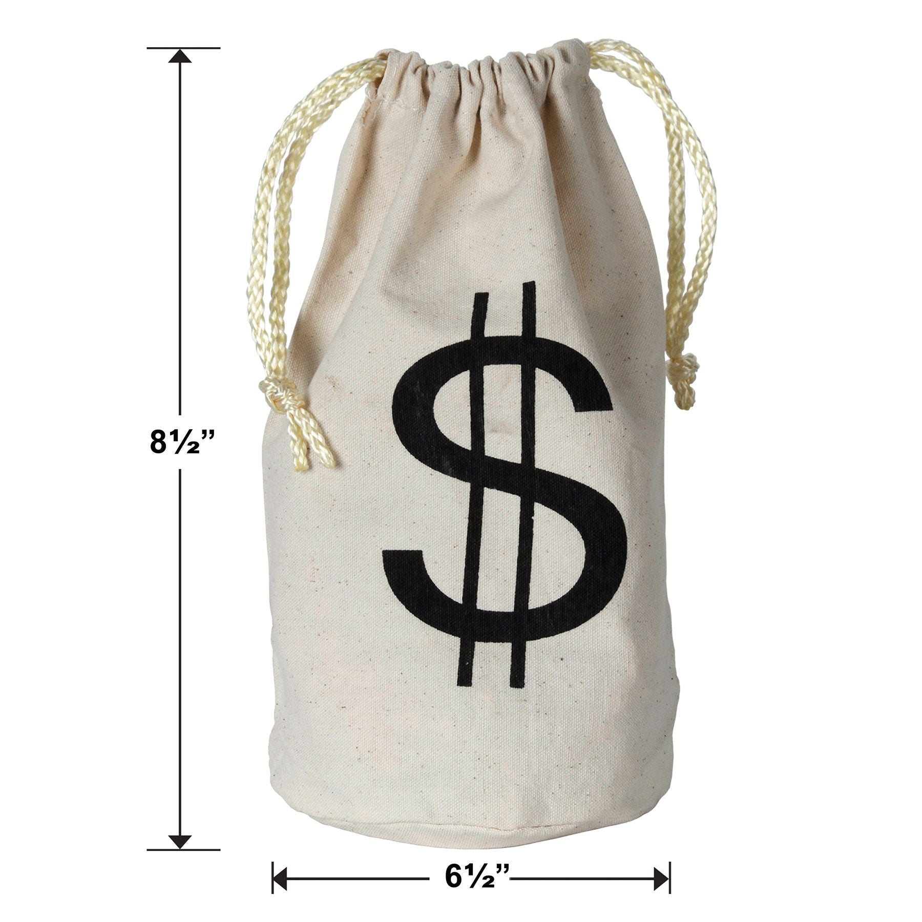 Money bank bag — in-use or size reference view