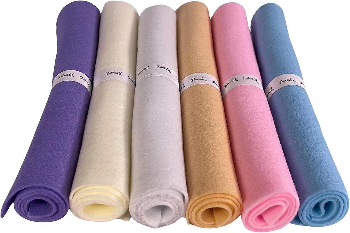 Craft Felt Rolls 6 Pack Soft Acrylic Felt