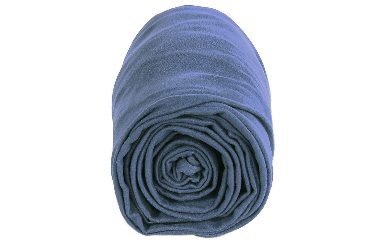 FabricLA DTY Double Brushed Poly Spandex Knit Fabric – Periwinkle Blue