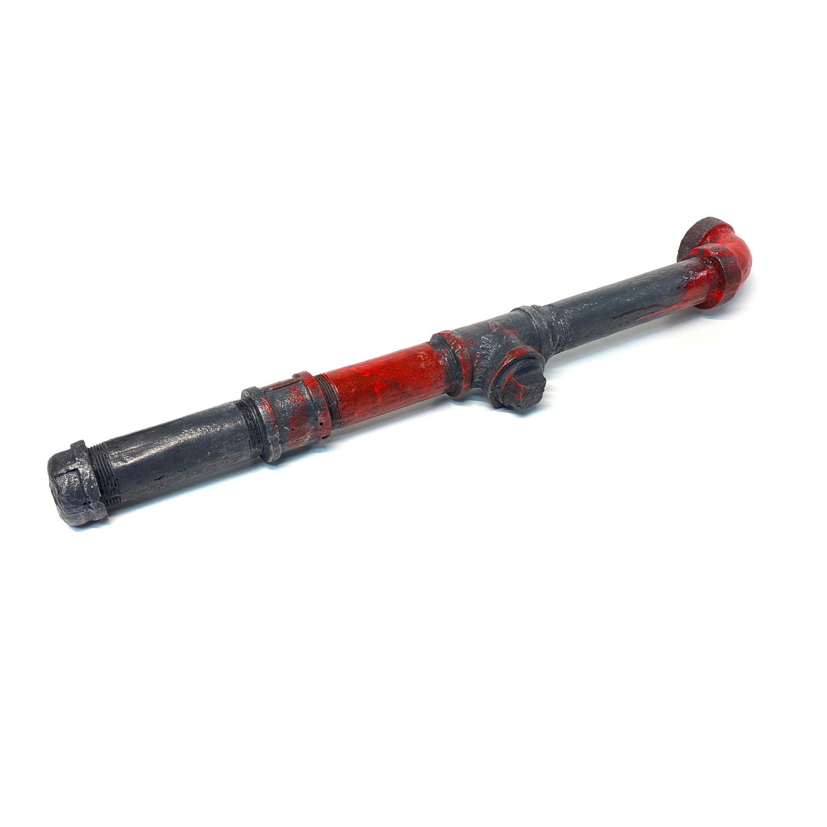 Foam Rubber Metal Pipe with Fittings Action Stunt Prop