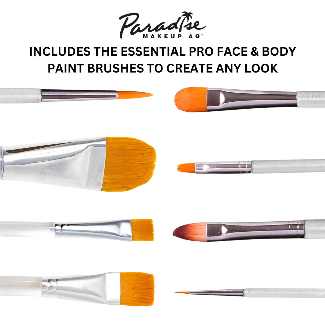 Paradise Makeup AQ Brush Set and Brush Holder