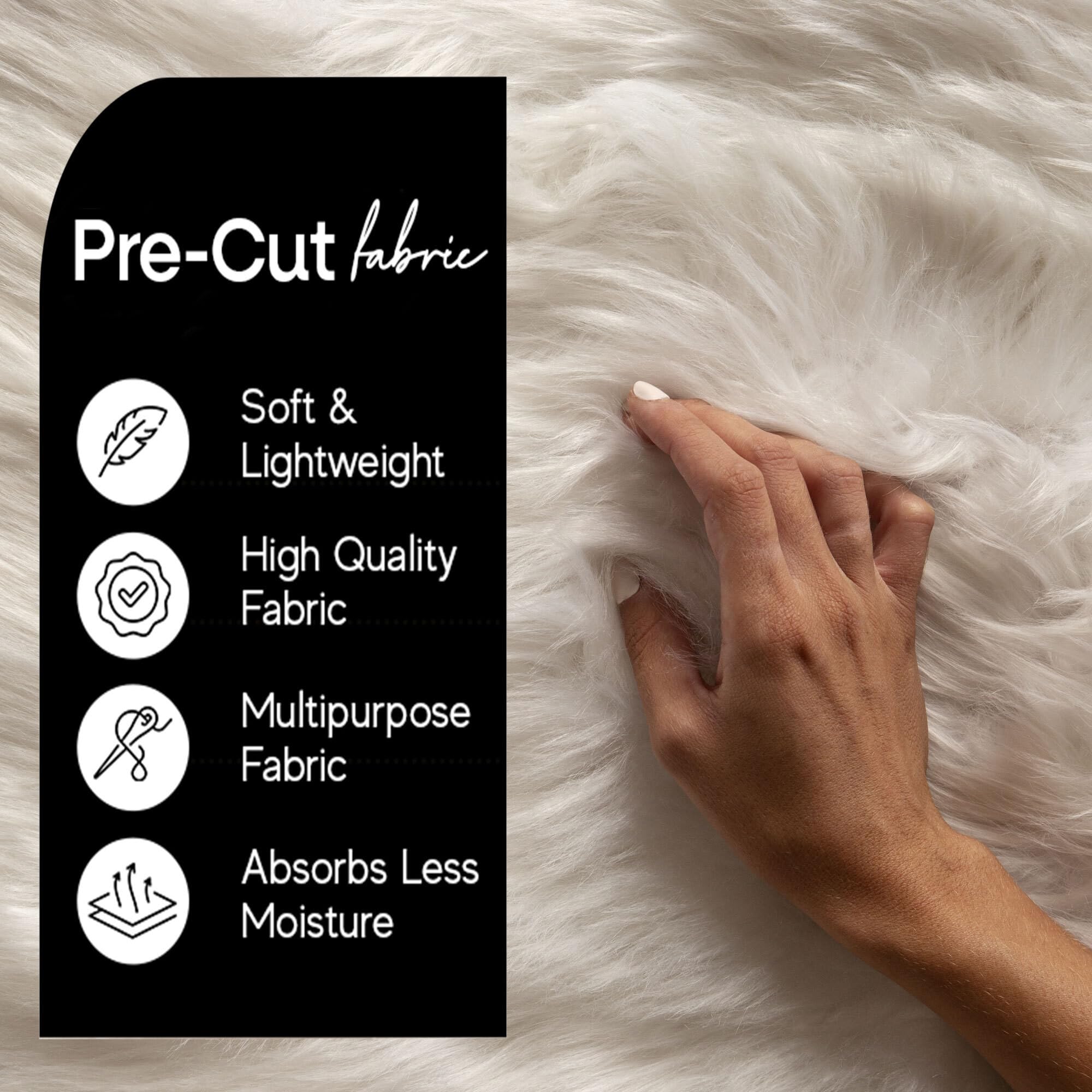 Faux Fur Fabric Squares | Banana