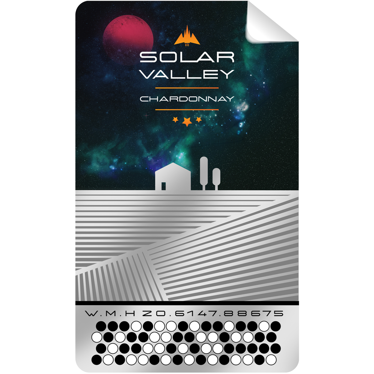 Solar Valley Chardonnay Self Adhesive Label
