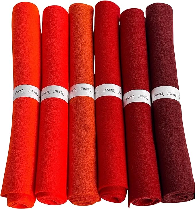 Craft Felt Rolls 6 Pack Soft Acrylic Felt