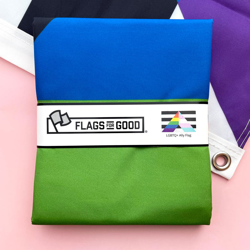 LGBTQ Ally flag — 3x5 ft double-sided with grommets