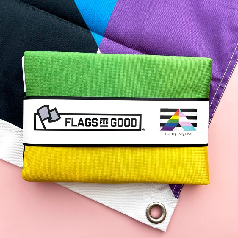 LGBTQ Ally flag — 3x5 ft single-sided with grommets
