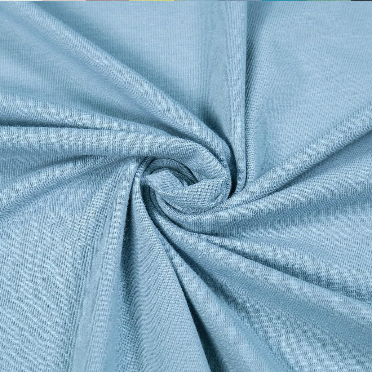 12oz Cotton Spandex Jersey Knit Fabric, 58/60" Wide