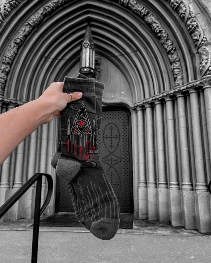 Chaussettes ras du cou Blood Cathedral FootClothes x Hagborn Collab