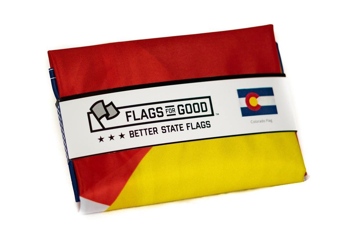 Colorado State Flag — folded view showing flag packaging