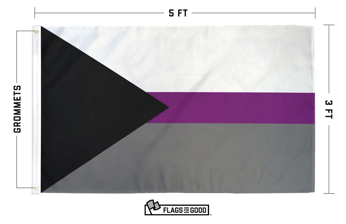Demisexual pride flag specs — size, material, and construction details