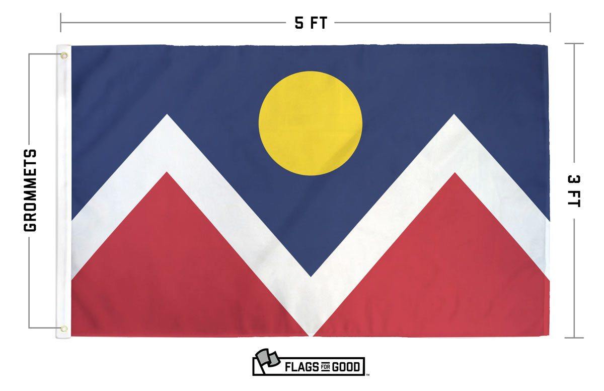 Denver flag specs — size, material, and construction details