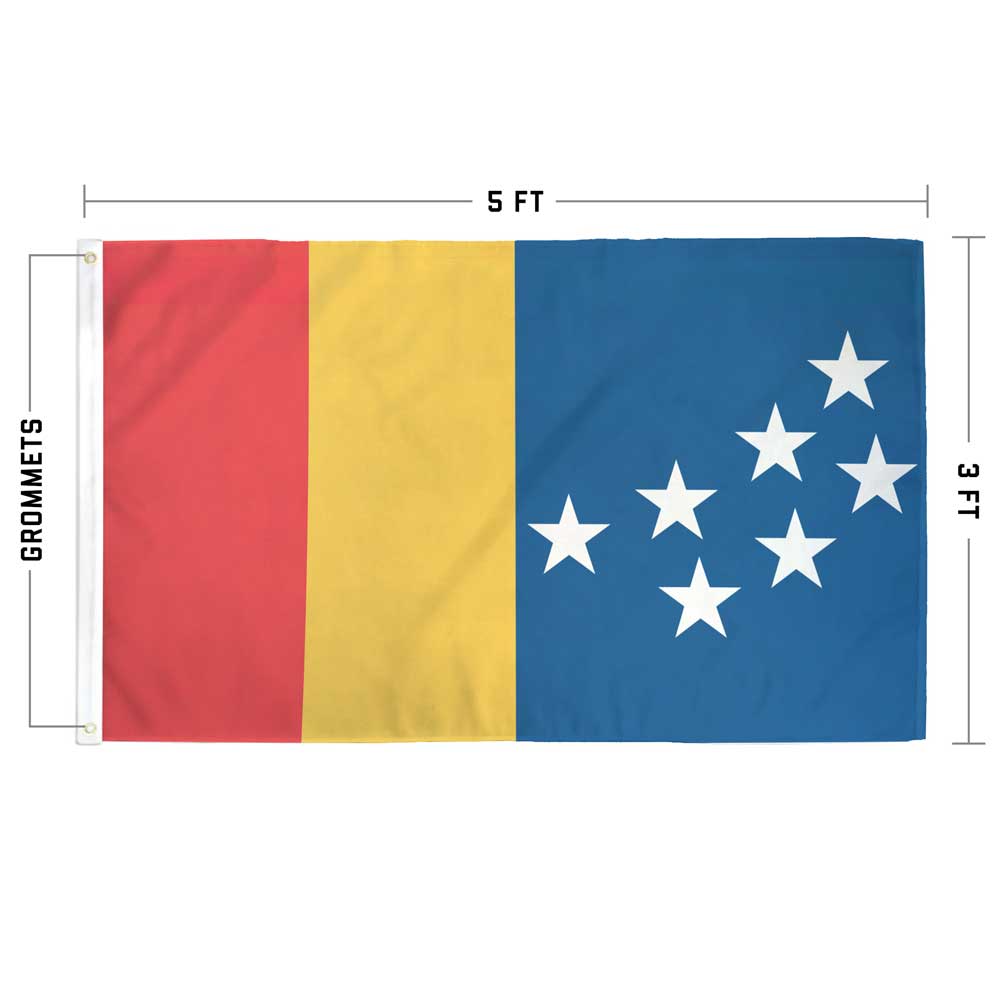 Durham city flag specs — size, material, and construction details