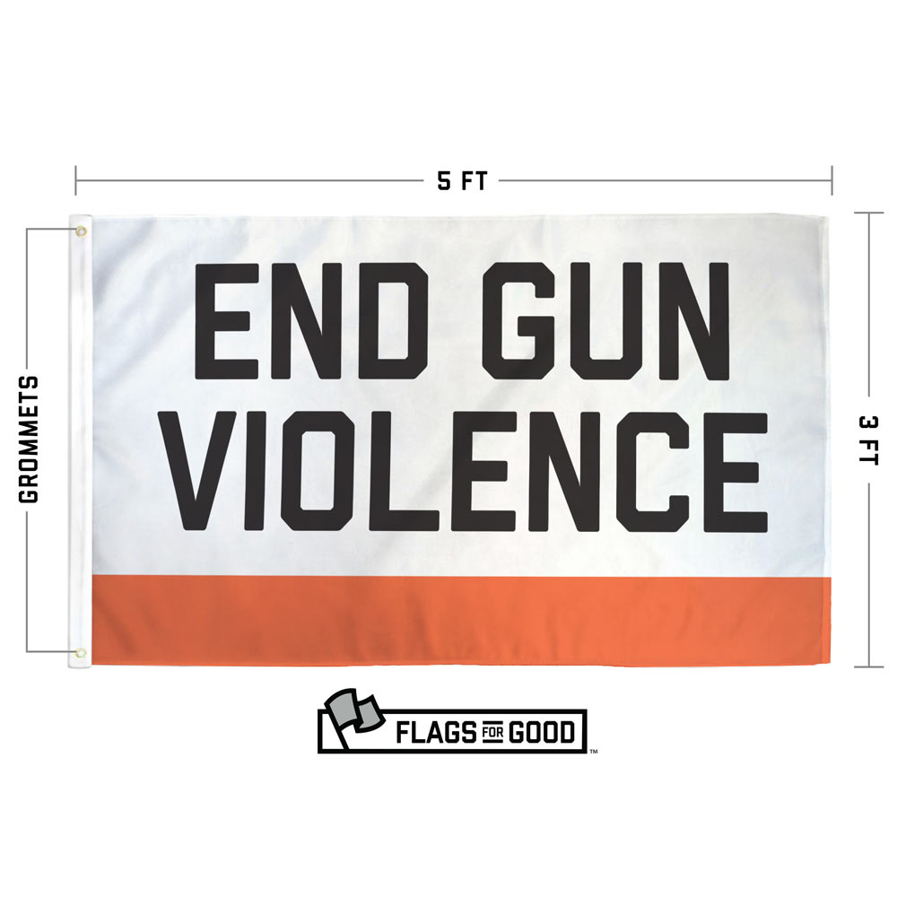 End Gun Violence flag specs — size, material, and construction details