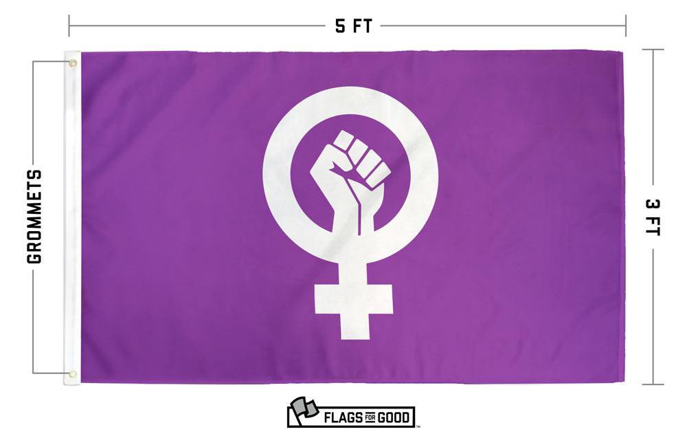Feminism Flag — size and spec details