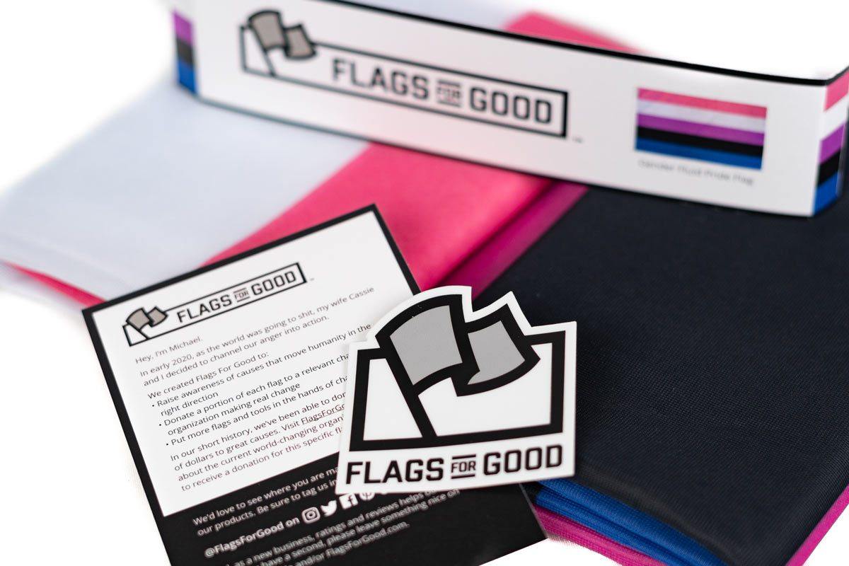 Gender Fluid Pride Flag unfolded flat, full stripe detail