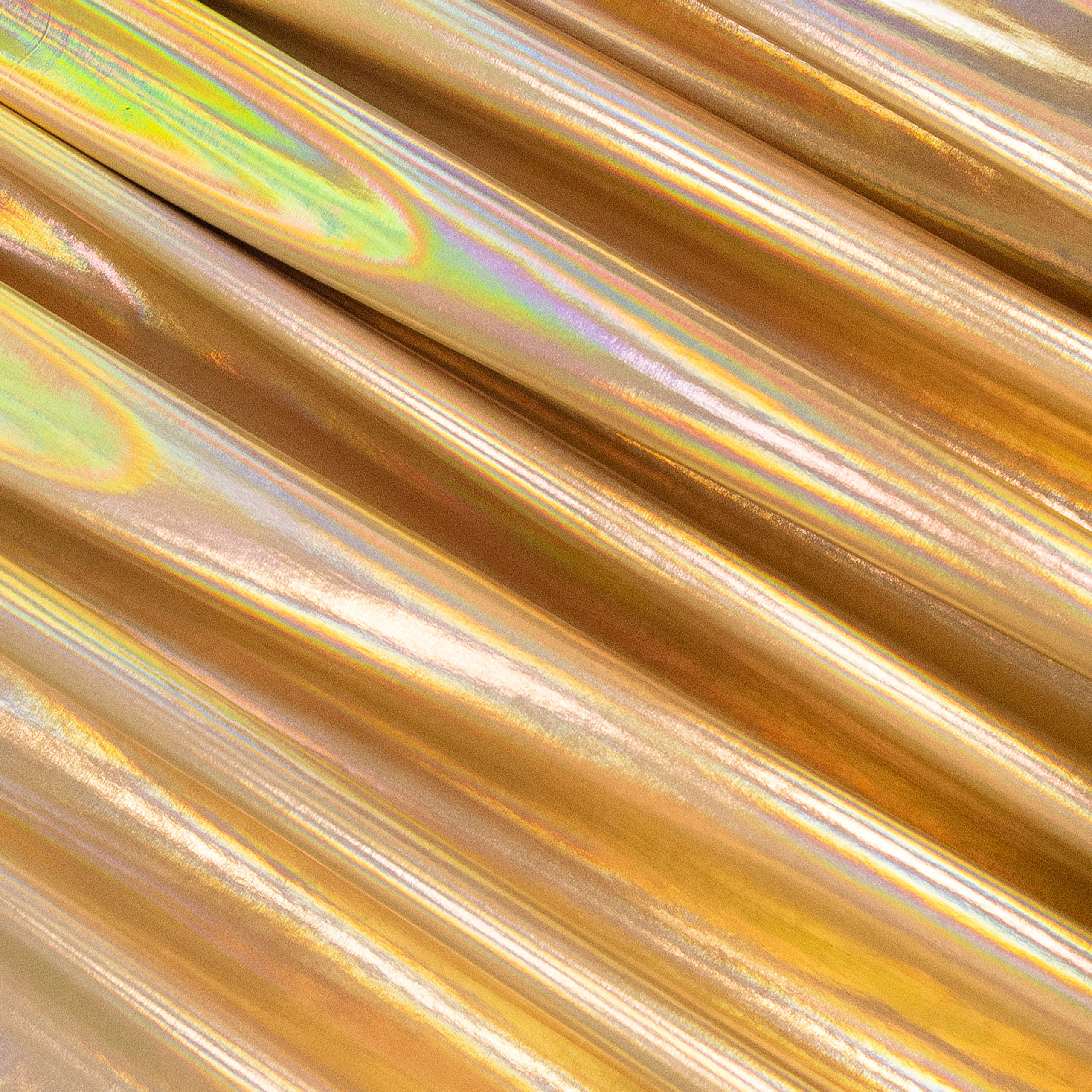 Hologram Metallic Foil Spandex Fabric | 4-Way Stretch Multicolor