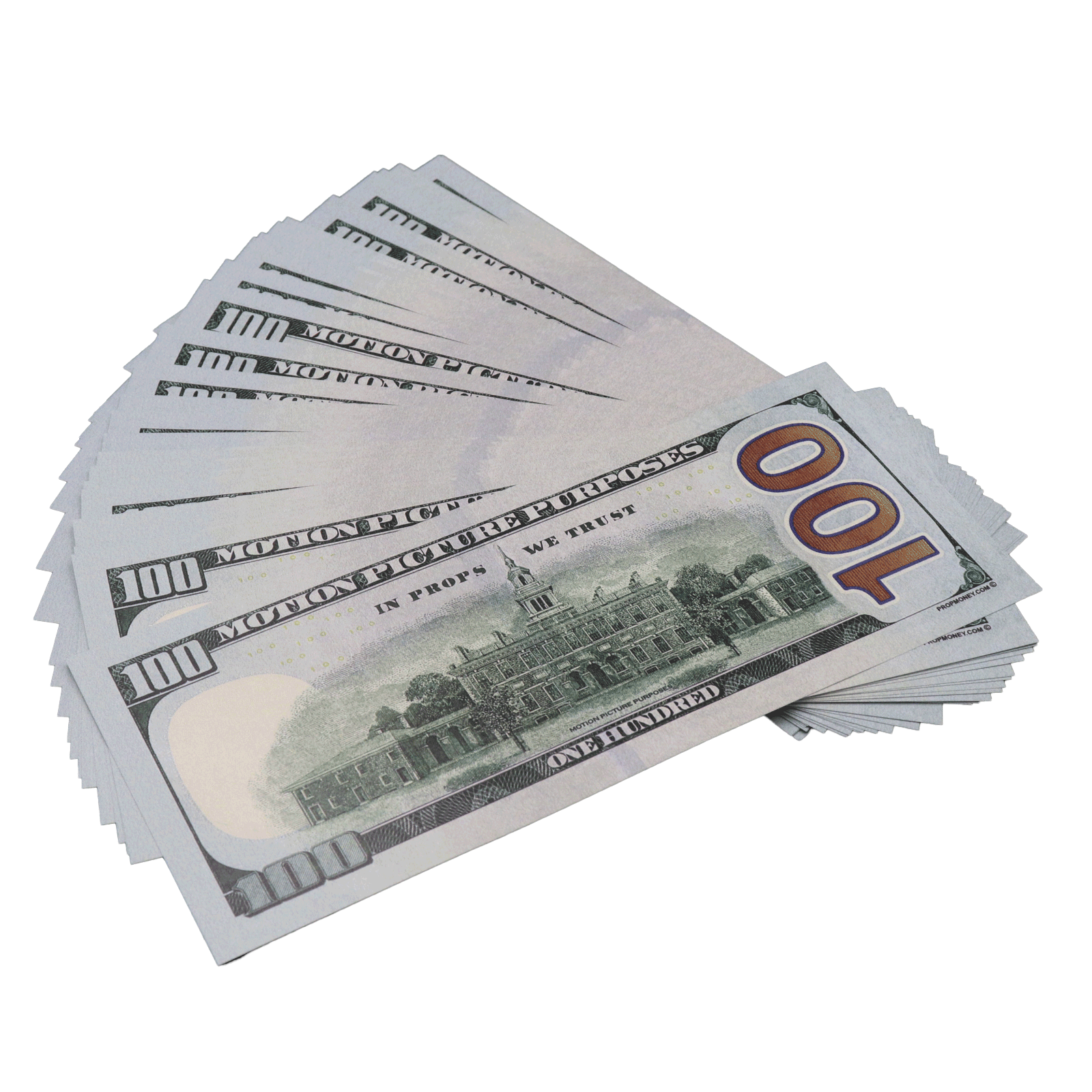 Liasse de billets de la nouvelle série, toutes dénominations, entièrement imprimés